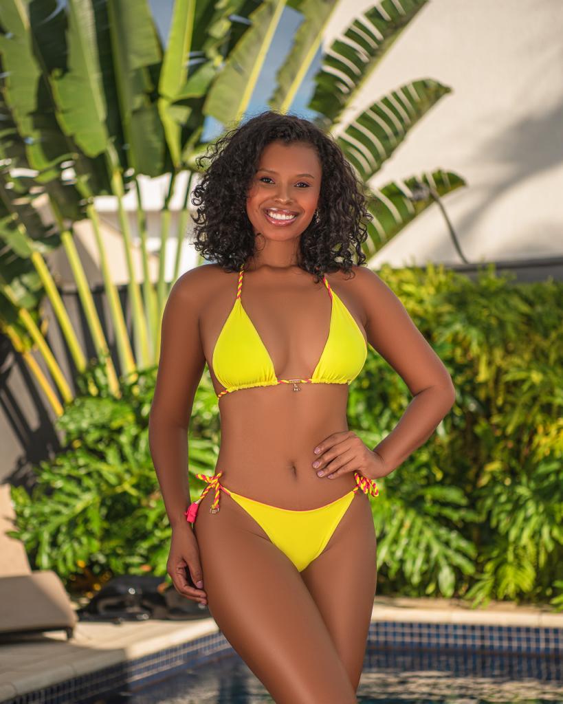 Bikini Mia Pink Reversible Yellow