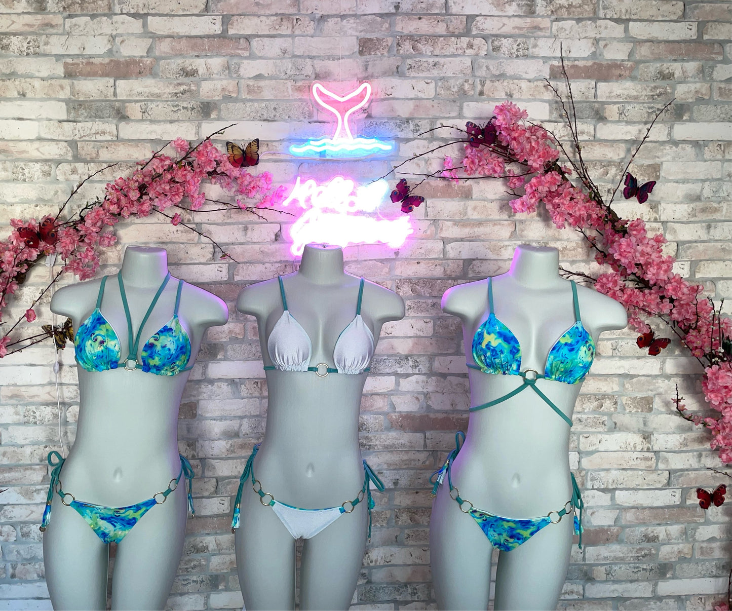 Bikini Mia Multicolor (Ring) Reversible White
