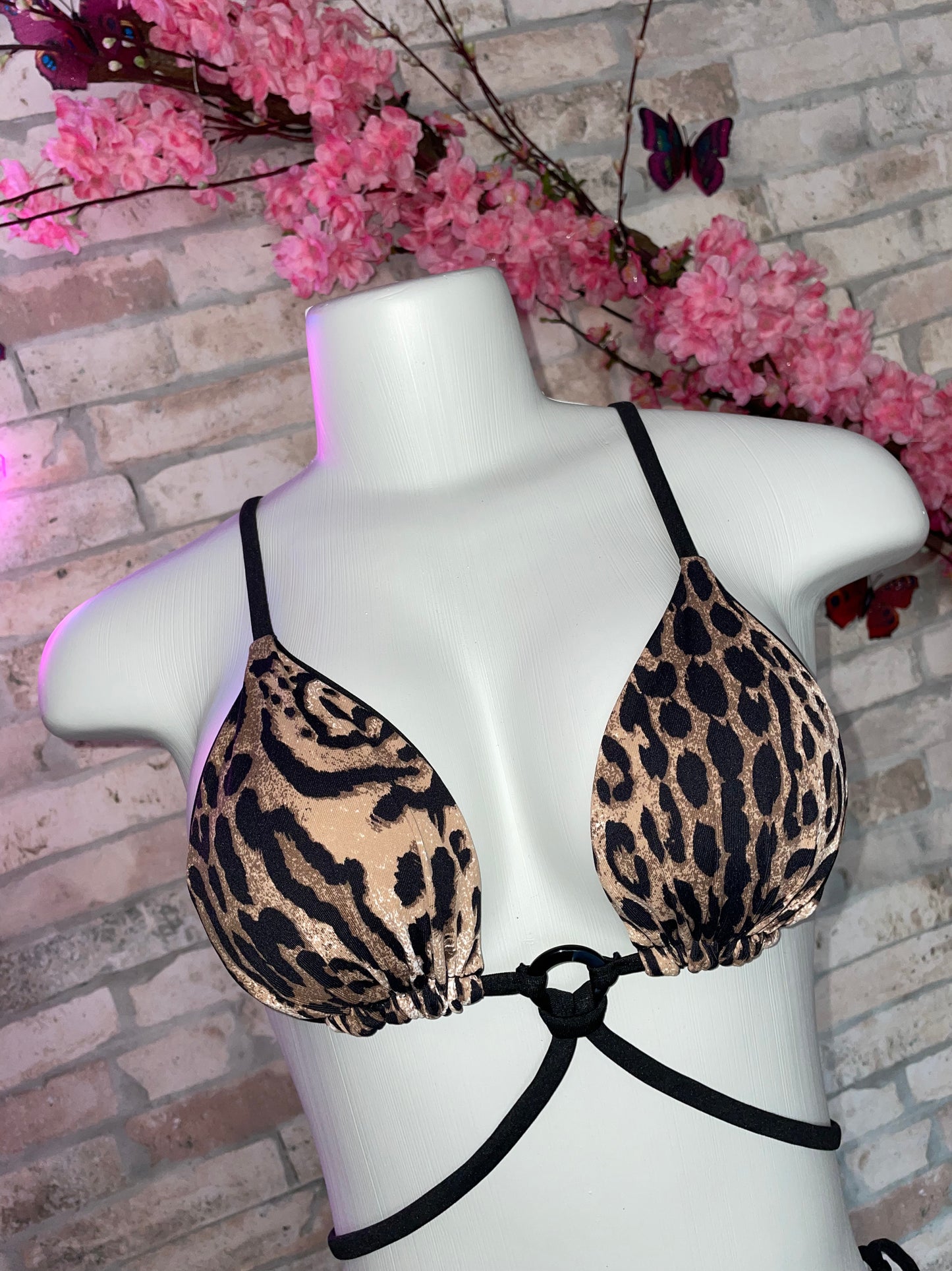 Bikini Mia Animal Print (Ring) Reversible Black