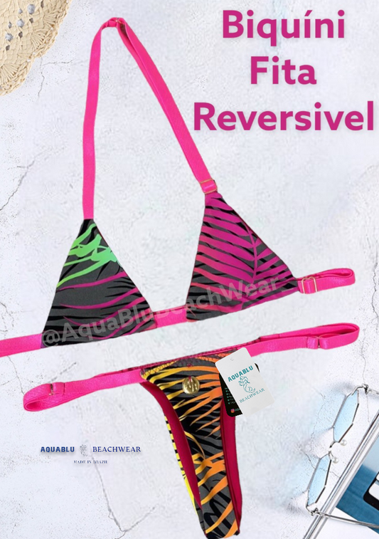 Bikini Fita Reversible Pink