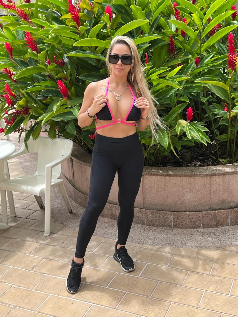 Bikini Anabella Black and Pink