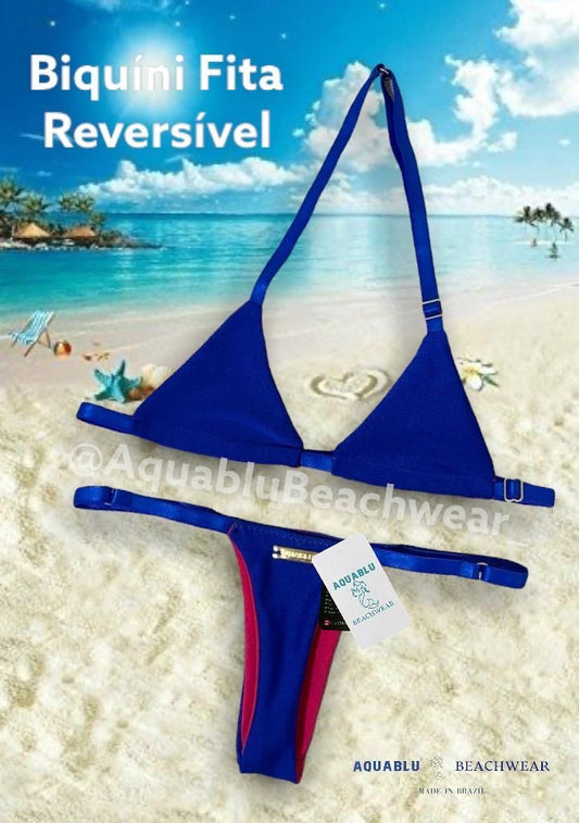 Bikini Fita Blue Reversible