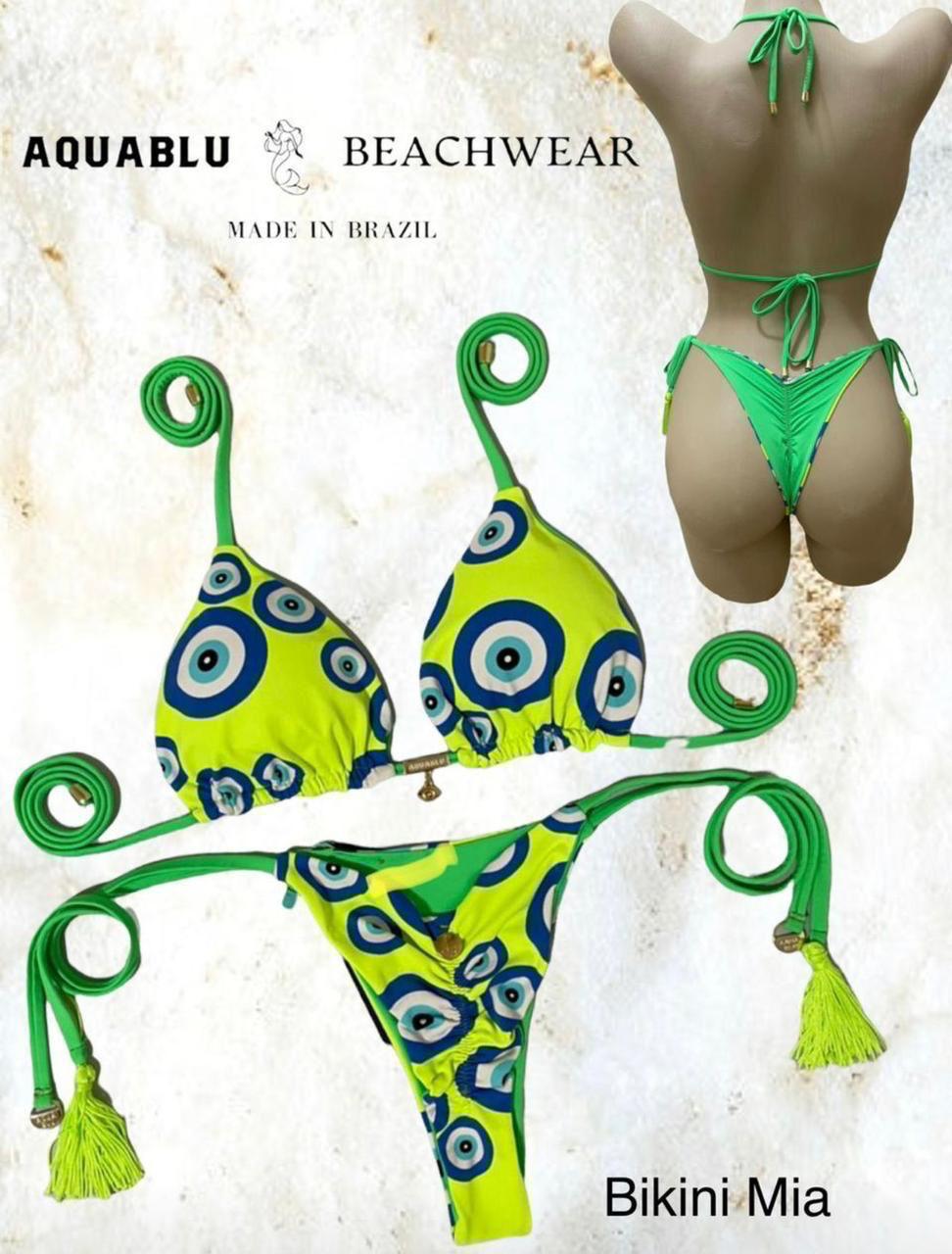 Bikini Mia Evil Eye Neon / Green
