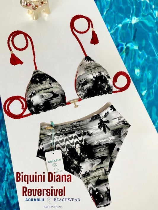 Bikini Diana Reversible Red