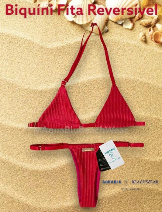 Bikini Fita Red Reversible