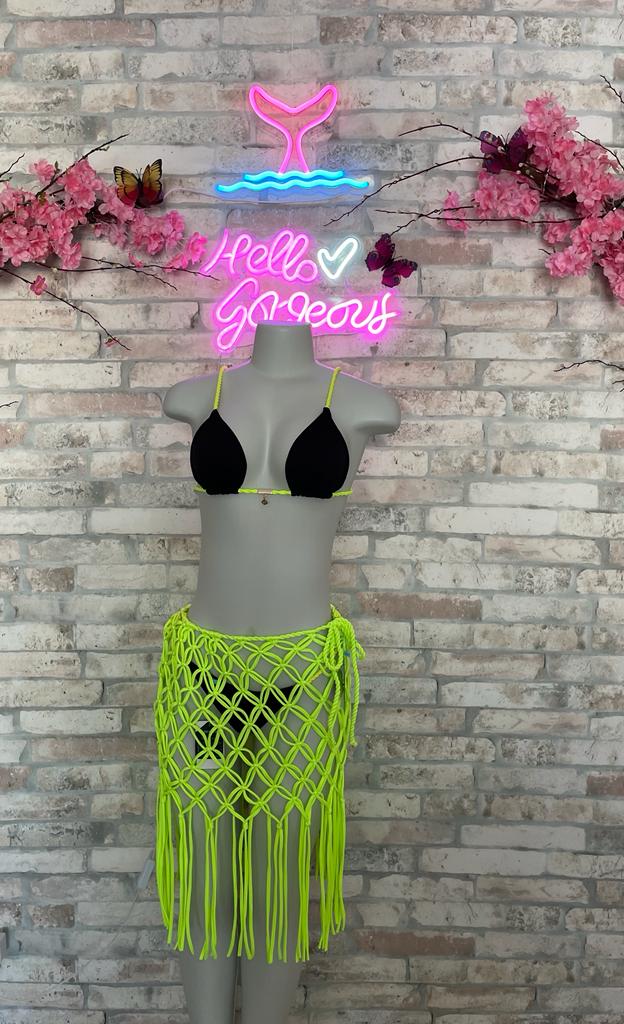 Beach cover-up neon