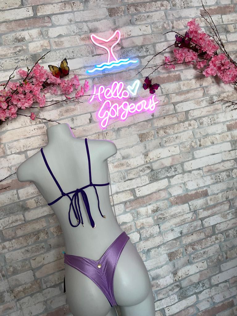 Top Bikini Bianca Purple Reversible