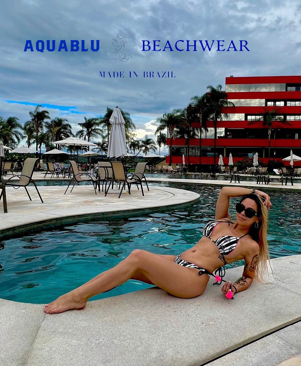 Bikini Giselle Black and Pink Reversible