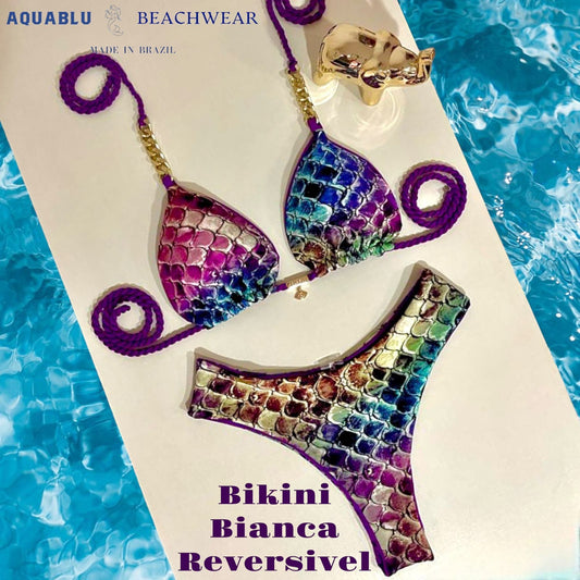 Bikini Bianca (Chain) Reversible Purple