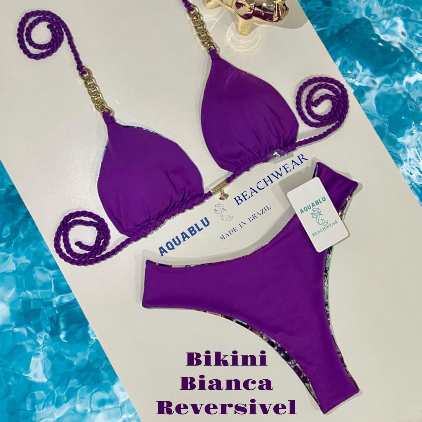 Bikini Bianca (Chain) Reversible Purple