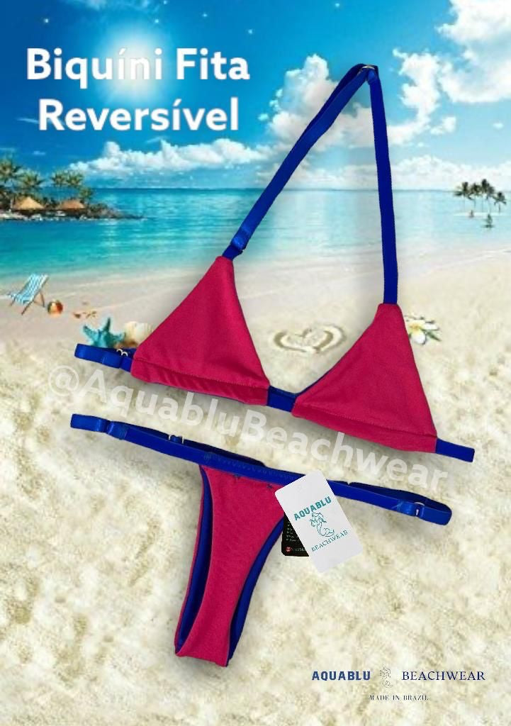 Bikini Fita Blue Reversible