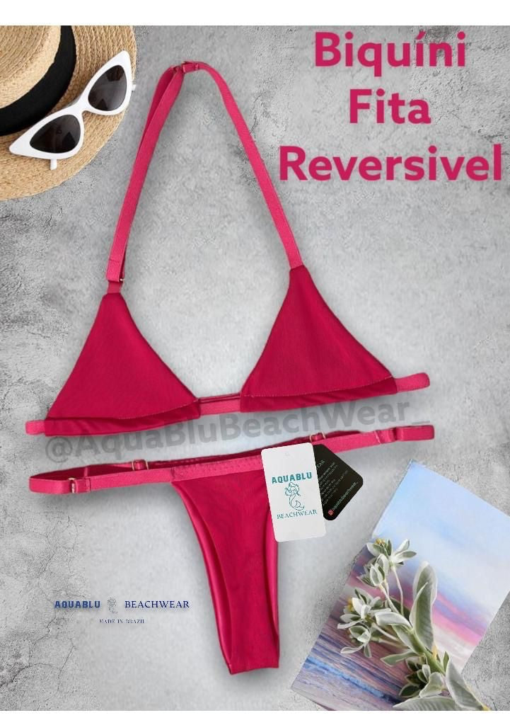 Bikini Fita Pink Reversible Pink