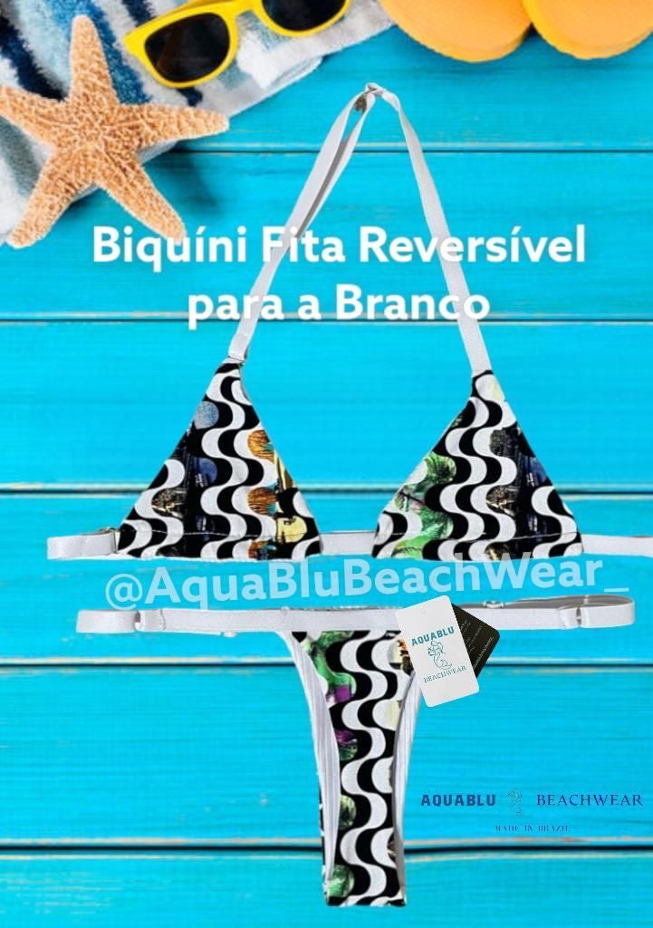 Bikini Fita Copacabana Reversible White