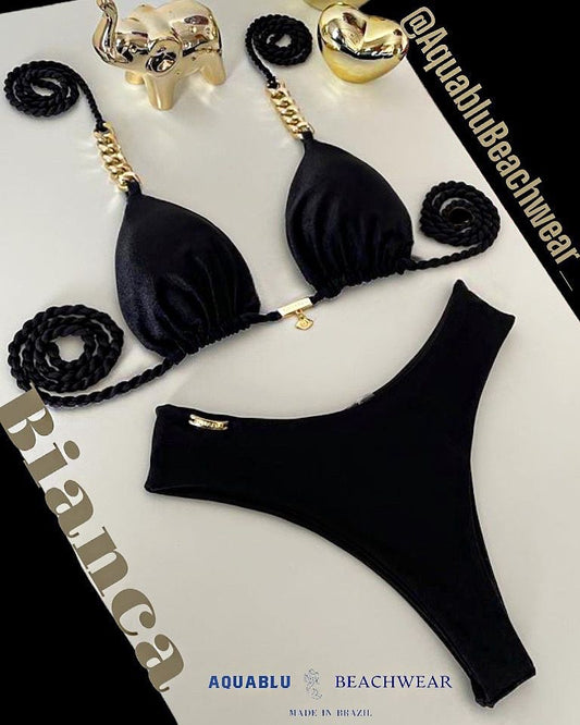 Bikini Bianca (Chain) Reversible Black